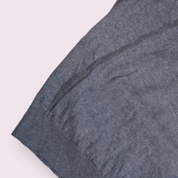 Paul Frederick Mens Silk, Cotton, Cashmere Grey Blend Sweater Vest V Neck Size L - Picture 2 of 7